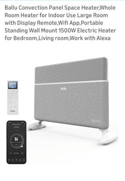 Convection Panel Space Heater,Whole Room Heater for Indoor Use Large Room with Display Remote,Wifi App
