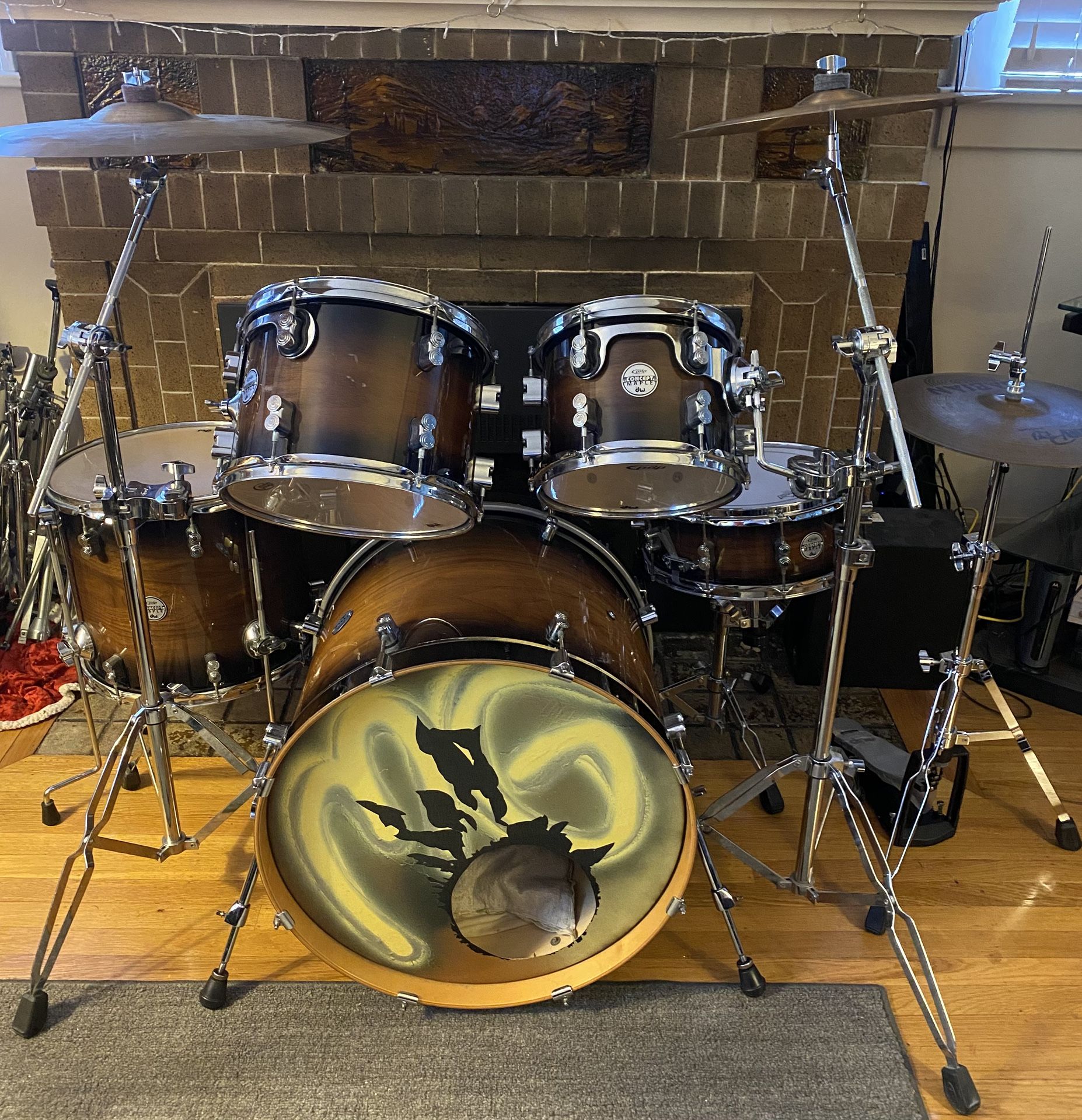Gorgeous Pdp by DW Maple Drum Set w/PDP Hardware