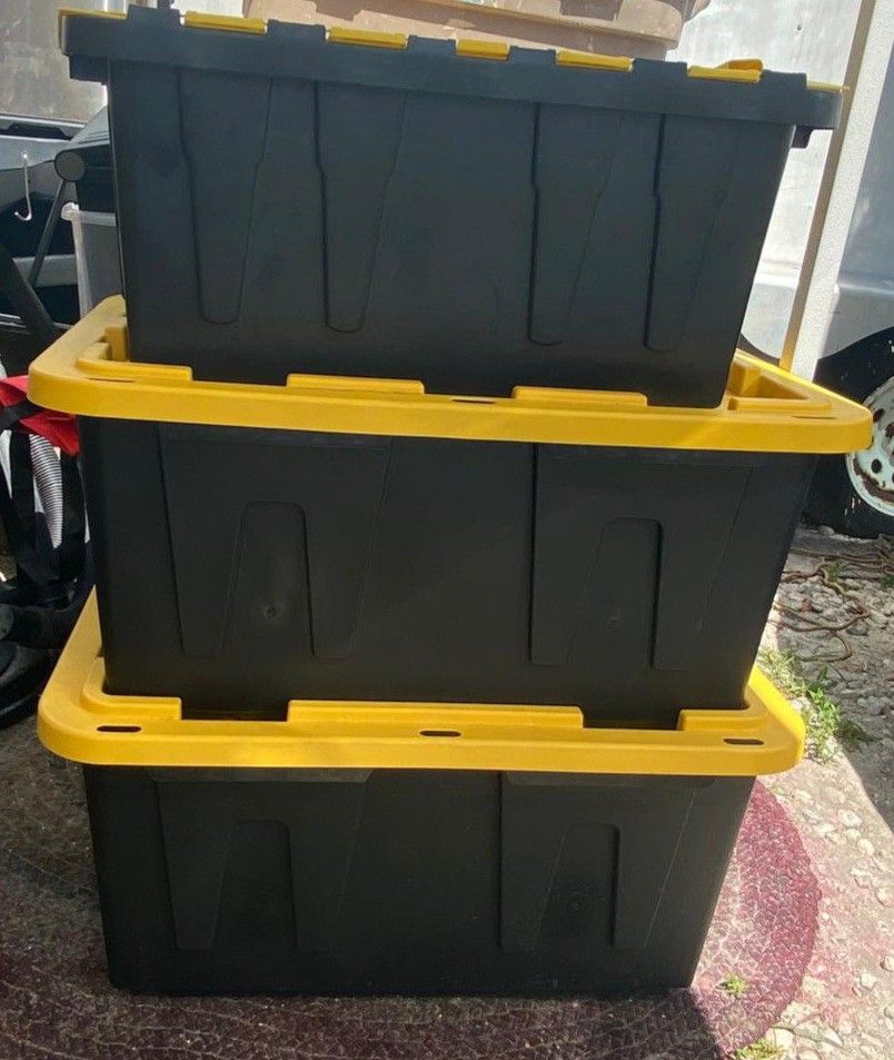 TOTES- 3 AVAILABLE - 27 Gallons-@ $7 ea.