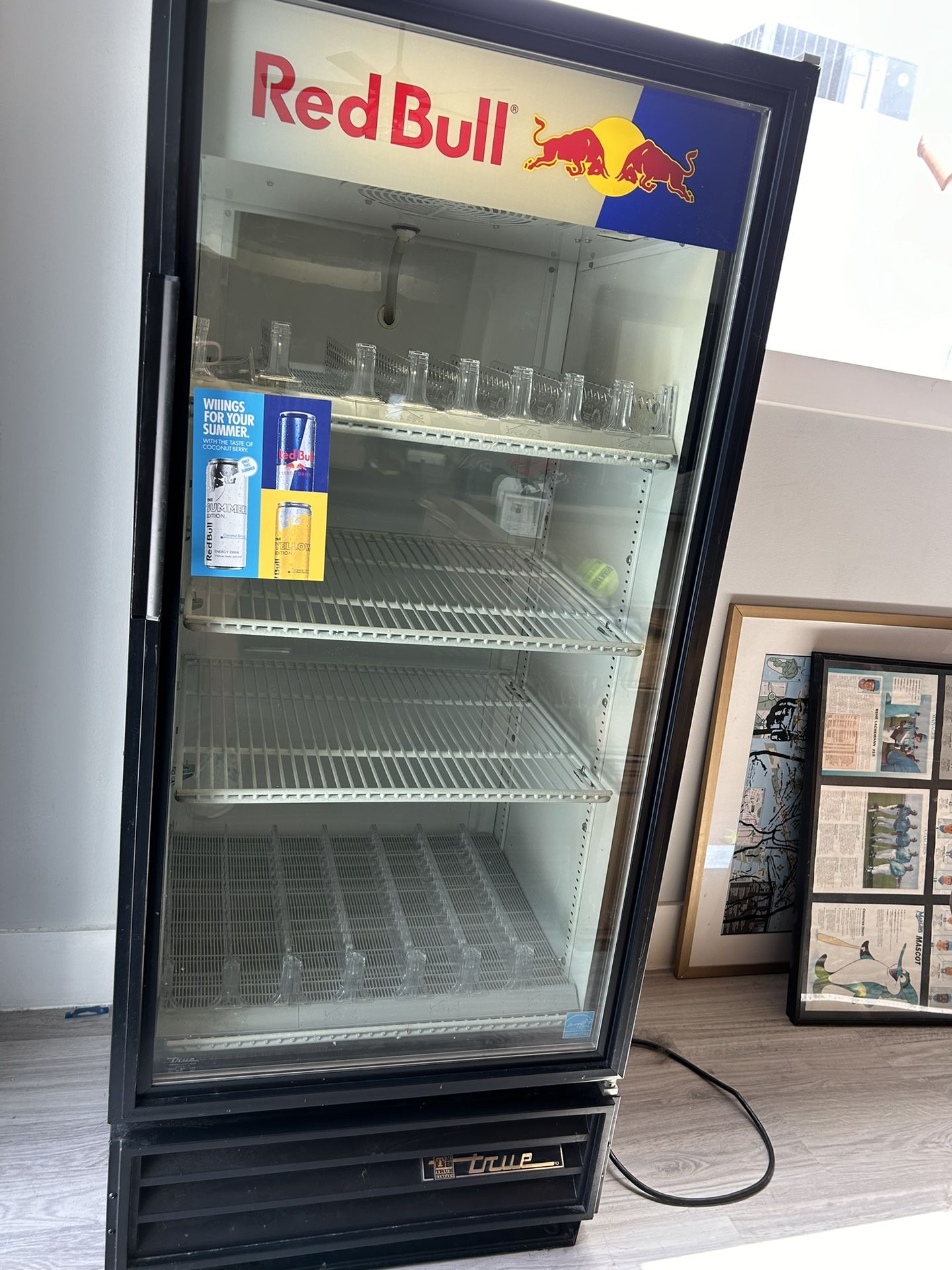 TRUE Manufacturing Red Bull Fridge for Sale in Fort Lauderdale, FL