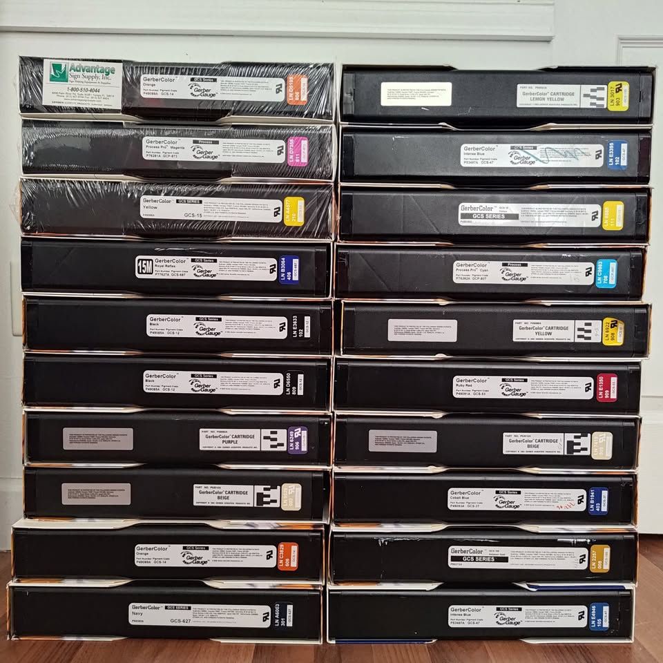 Gerber edge printer With 20 Foils. Untested