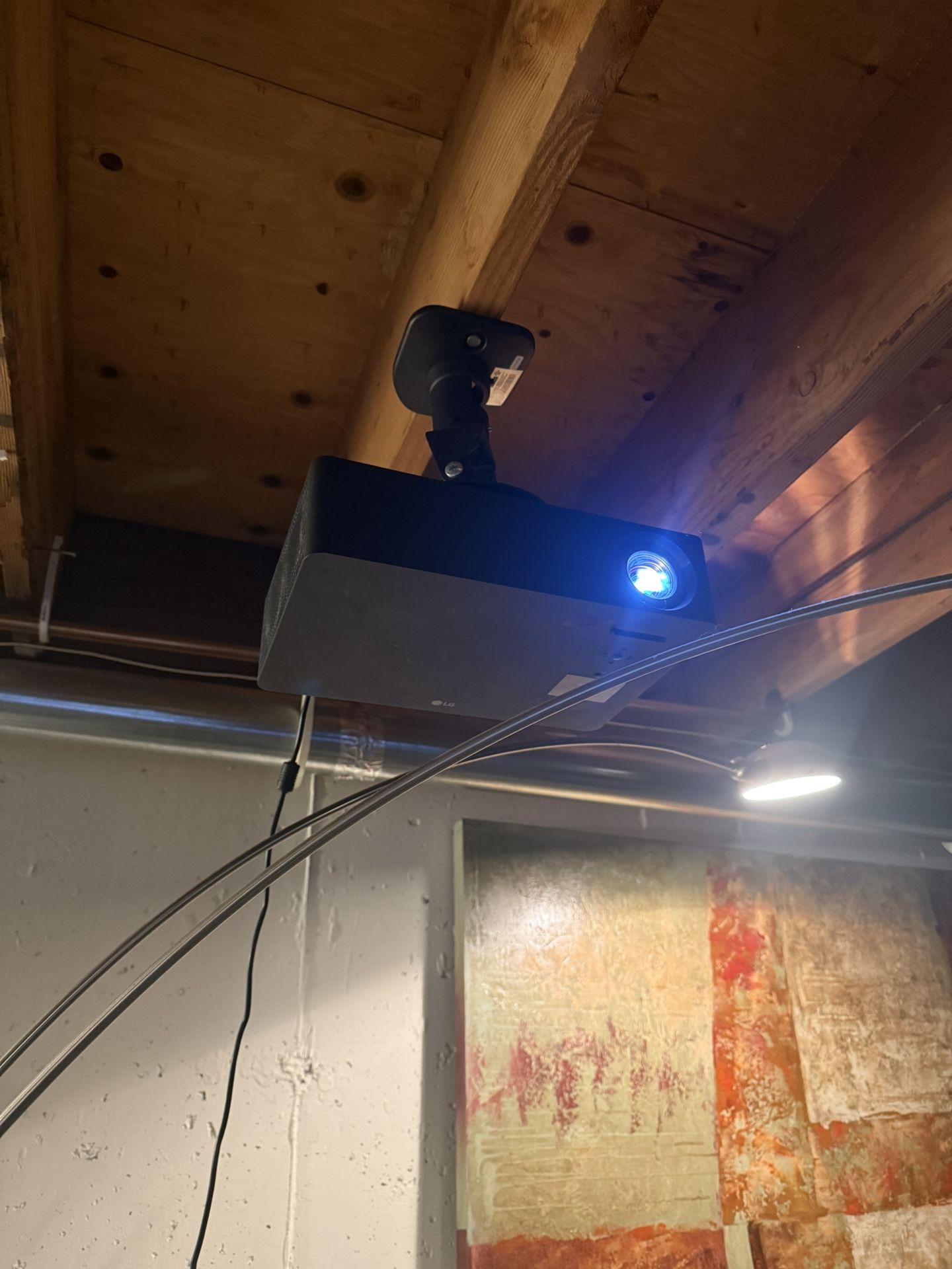 LG 4K Smart Projector + 120” Home Theater Screen