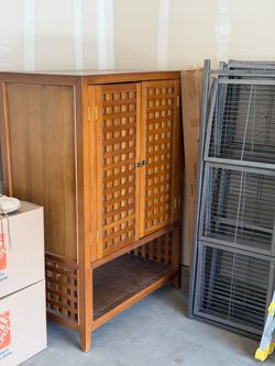 Wood Cabinet 23” wide 56” height