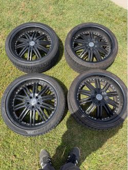 20inch 5x114.3 staggered wheels and tires