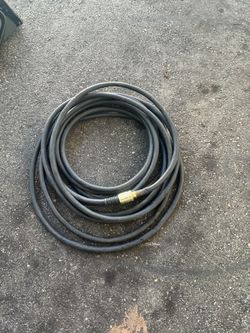 Black Rubber Hose with Brass Fitting