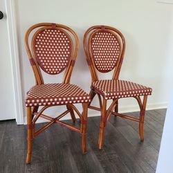 4 Poitoux Glac Seat USA Cane Chairs