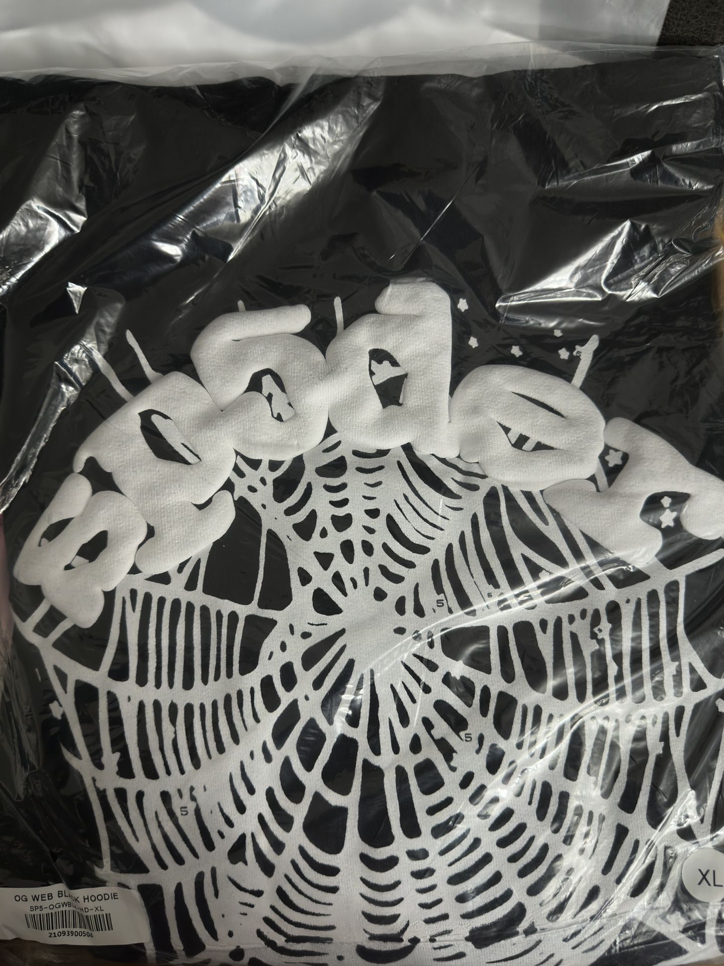 Og Black Web Sp5der Hoodie