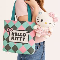 Hello Kitty Tote & plush Doll See 