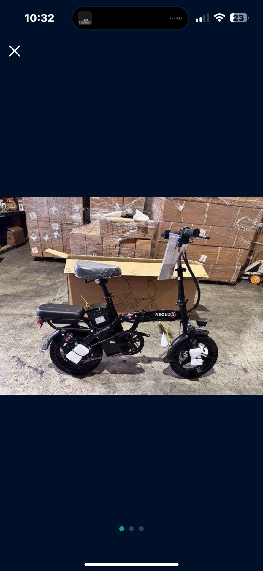 LAST electric folding bike !