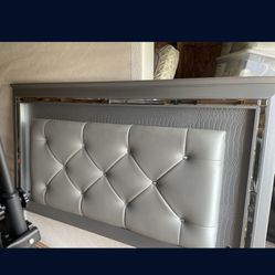 Bed Frame W/ Mattress And Nightstand