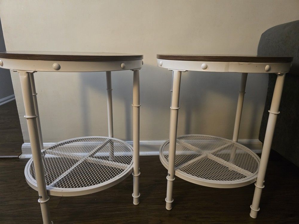 2 FARMHOUSE Round Tables