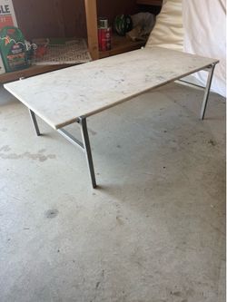 Marble top coffee table