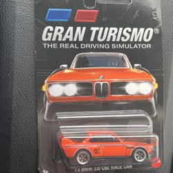 HOT WHEELS GRAN TURISMO THE REAL DRIVING SIMULATOR 73 BMW 3.0 CSL RACE CAR NEW