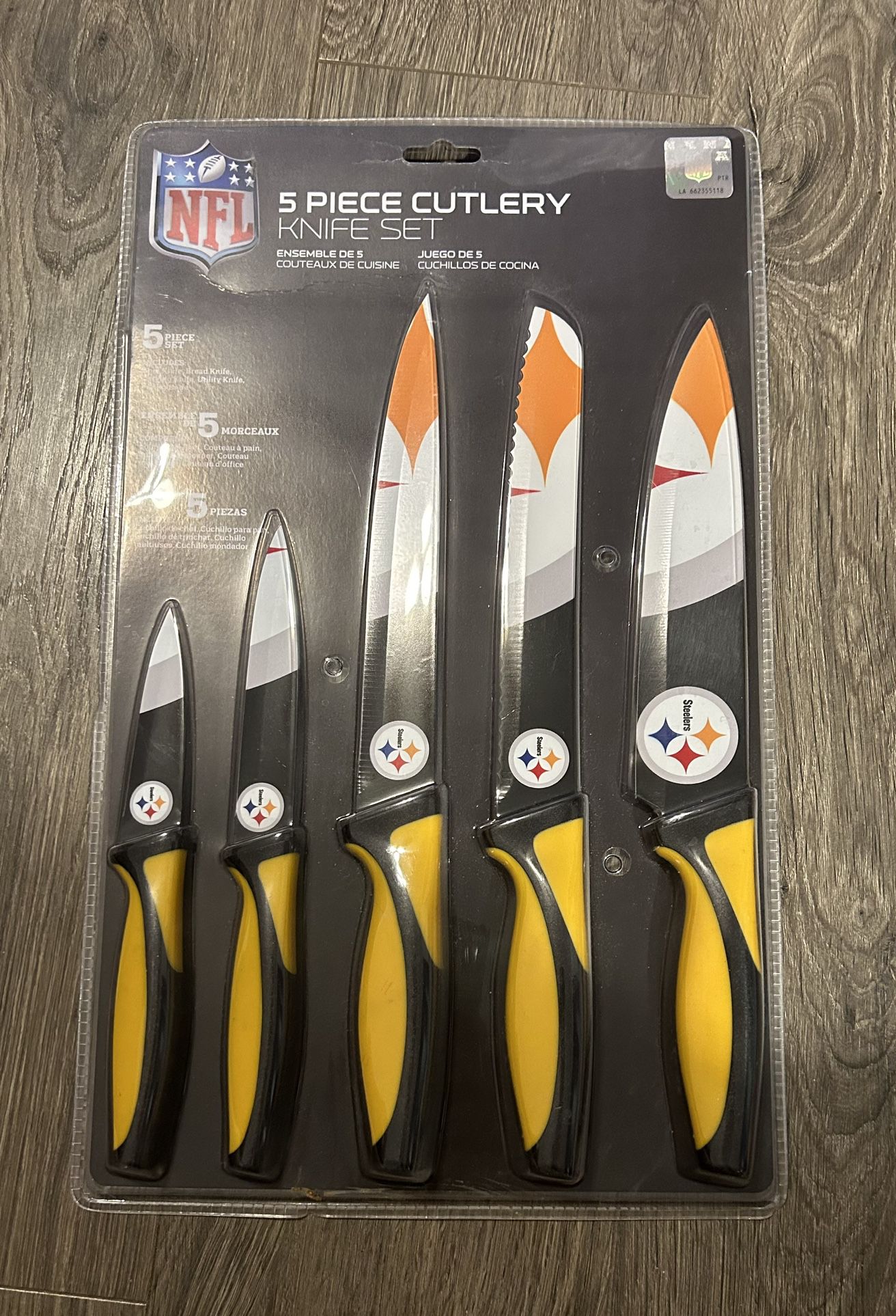 Pittsburgh Steelers Knife Set New