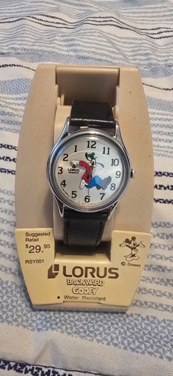 Disney Goofy backward watch