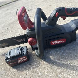 Chainsaw comes with battery but no charger