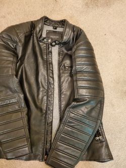 Andrew Marc vegan Leather Motorcycle Jacket