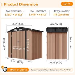 🔥Hot Sale🔥 6x4 Metal Shed