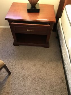 Nightstand with drawer and storage