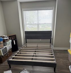 Black Queen size bed frame