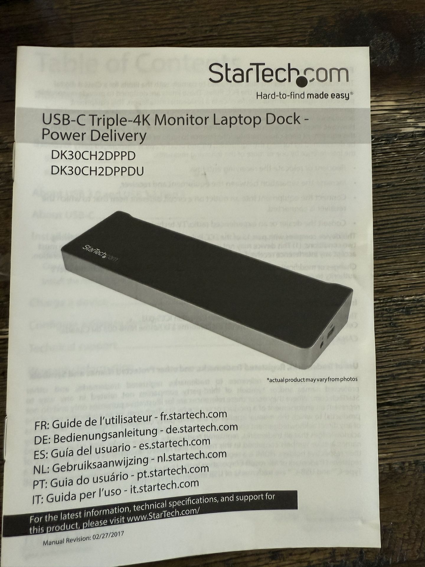 Startech Docking Station