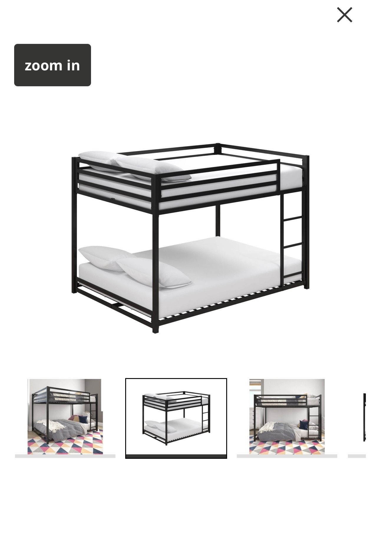 full over full bunk bed