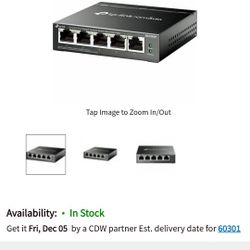 TP-Link Omada DS105GP 5-Ports Unmanaged Ethernet Switch