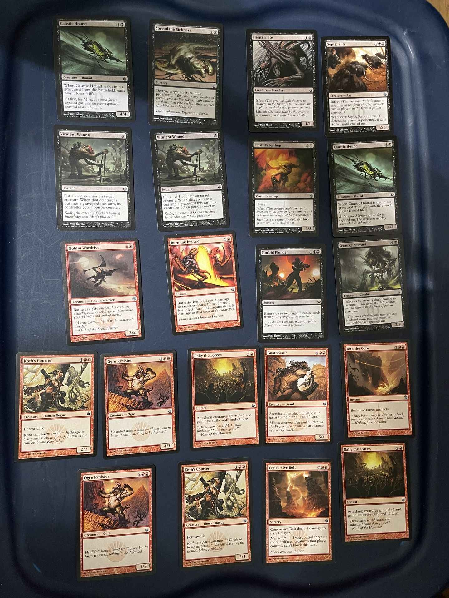 Magic The Gathering MTG Mirrodin Besieged Card Lot With Box And Promos