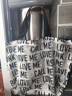 Victoria secret love me kiss me big tote bag