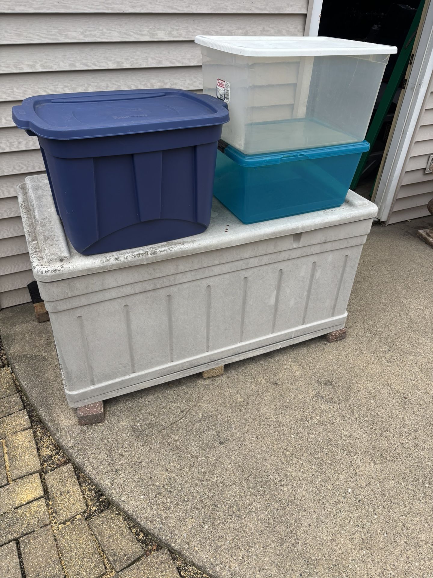 3 Large Storage Containers