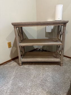 3-Tier Wood Console Bookshelf