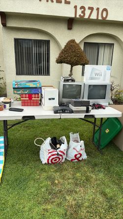 Nintendo games yard sale