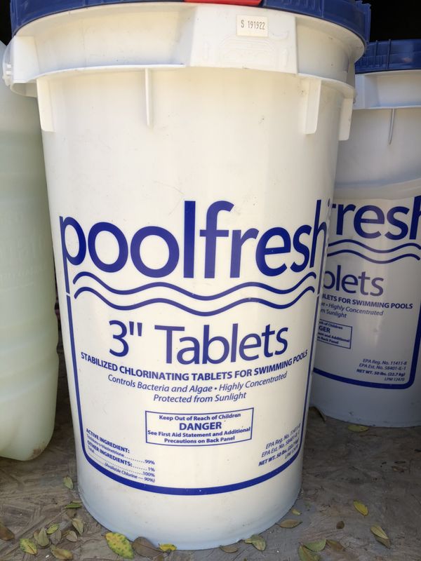 chlorine tablets in salt water pool