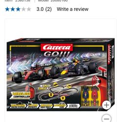 New Carrera GO!!! Racing Arena Slot Racing System. Sells at costco for $109 plus tax.