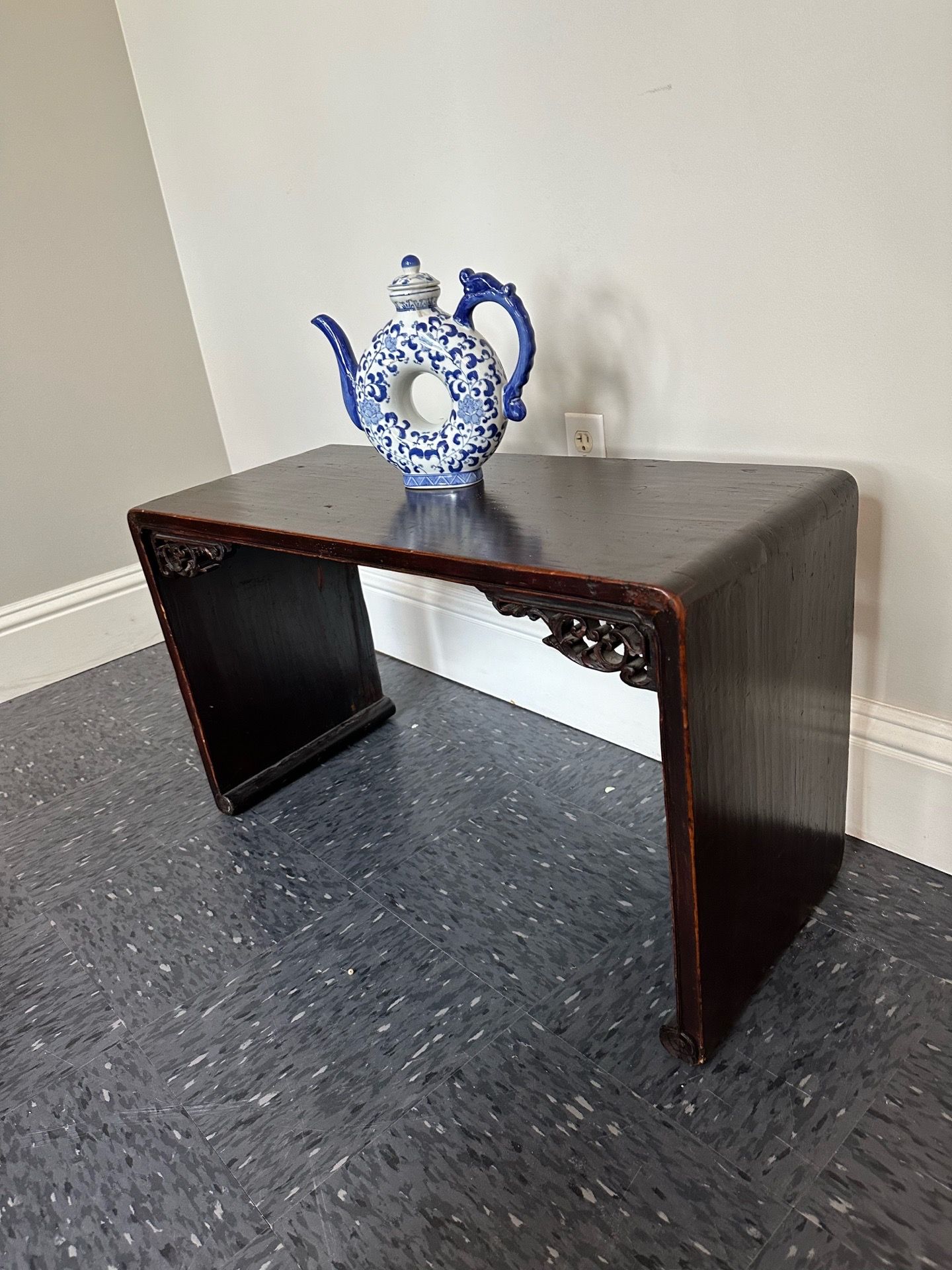 Antique Wood Asian Wood Bench