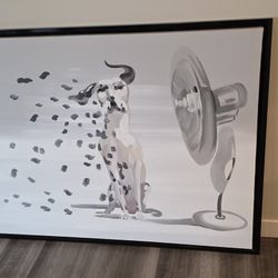 Framed Canvas Dalmatian Dog