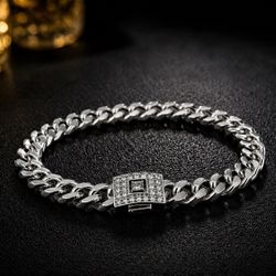 Premium Silver Cuban Link Bracelet – Clean Luxury Finish