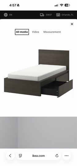 Ikea malm twin size bed