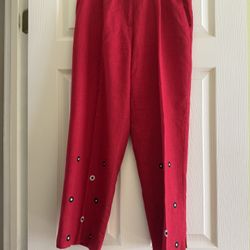 Cute Red Pants Size 10