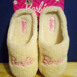 Barbie Slippers  By Mattel Size 6.5-7.5