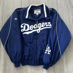 RARE Majestic Los Angeles Dodgers Thermal Fleece Jacket Men's Medium Sz Medium Men Dug Out