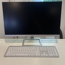 HP Monitor 23.8 Inch & Separate Keyboard