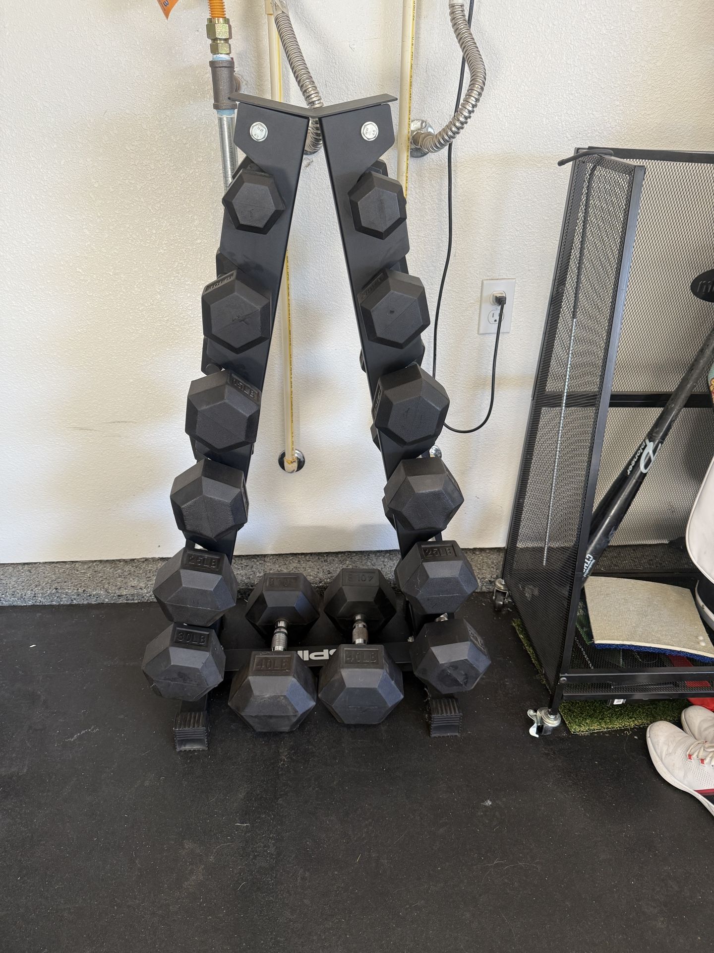 Inspire Hex Dumbbell Weights 5lb - 30lb & 40lb