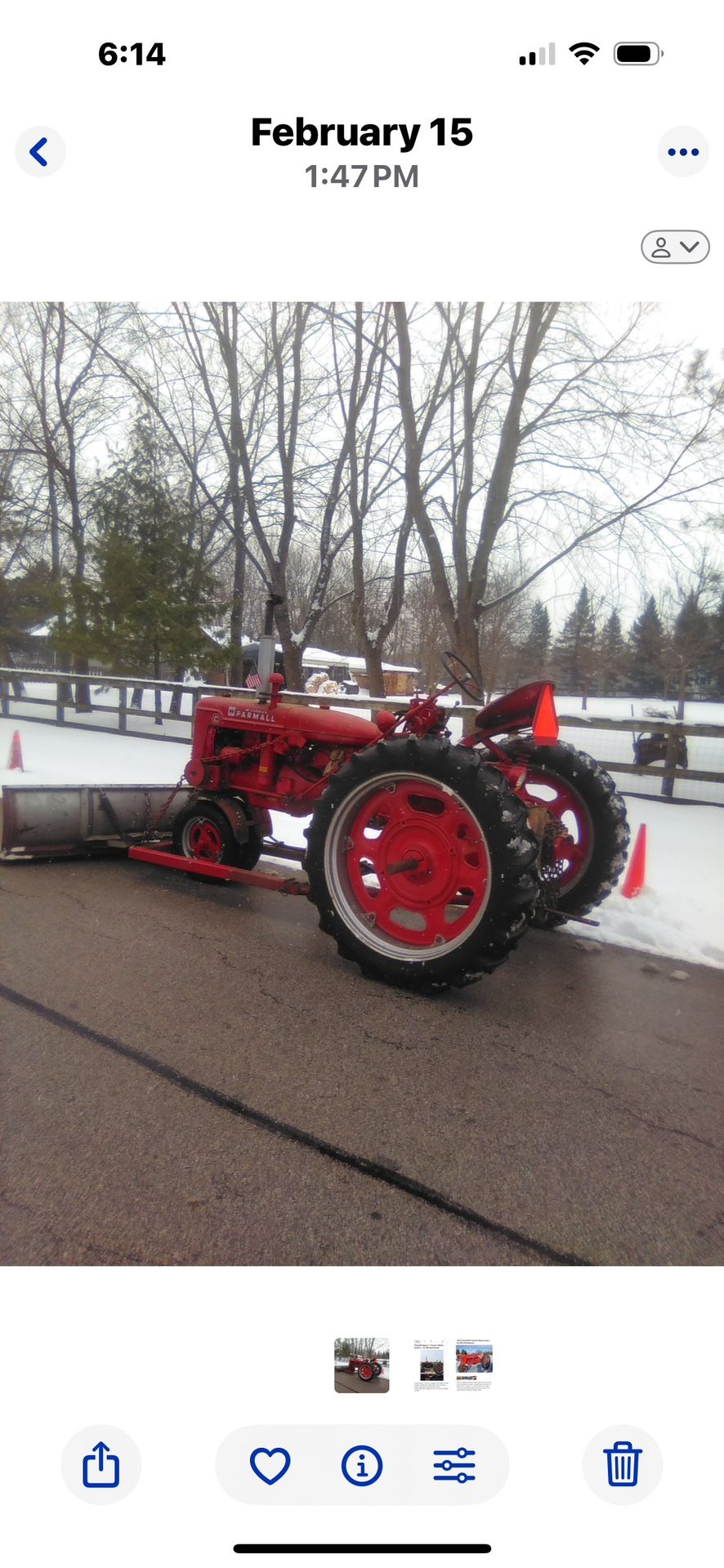Farmall C Tractor - 1949