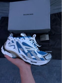 Blue white Balenciaga Runners