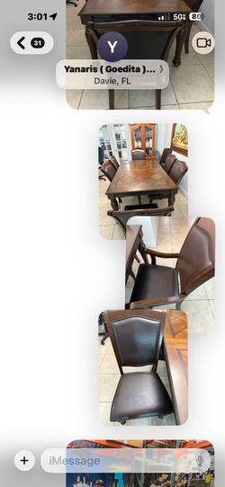 Dinner table 6 chairs