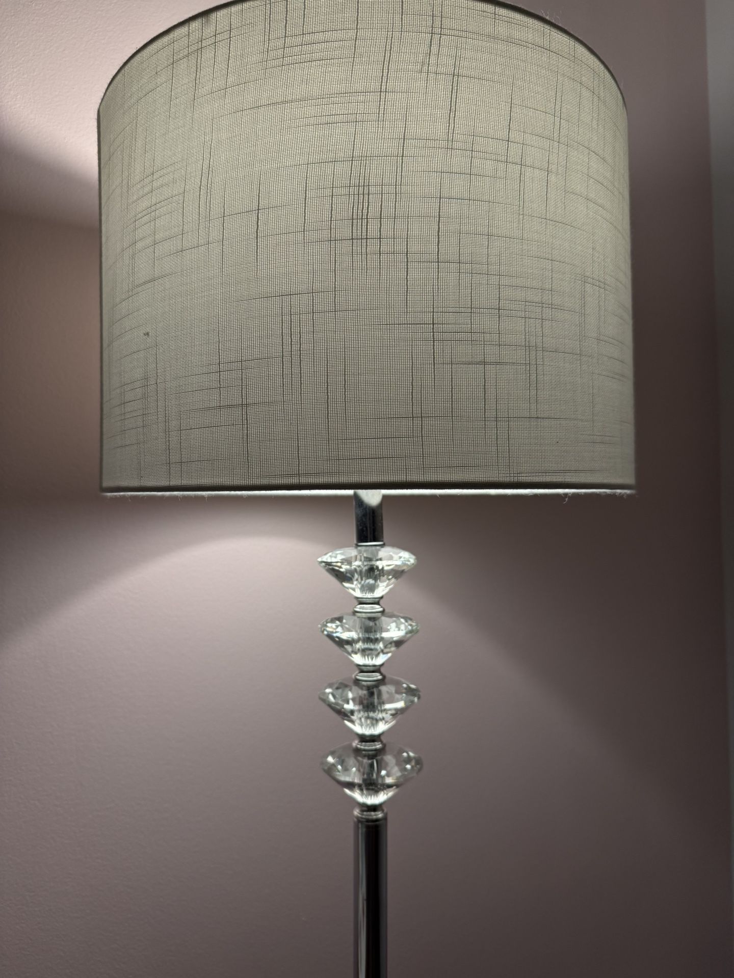 Floor Lamp With Crystal Accent