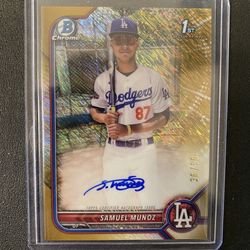 Samuel Munoz Gold Refractor Auto RC