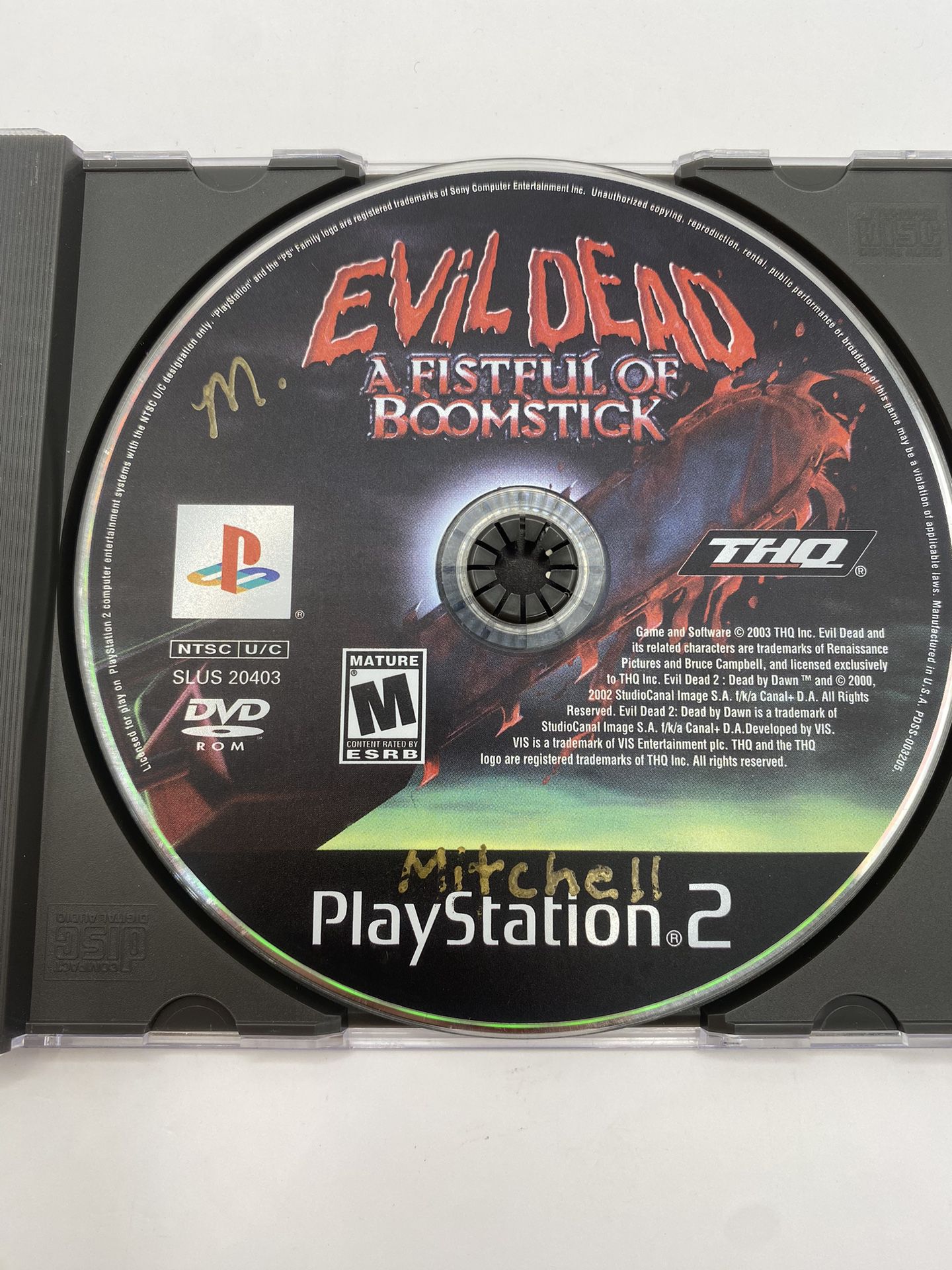Evil Dead Fistful of Boomstick Playstation 2 PS2 Disc Only THQ no Manual