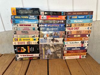 John Wayne VHS movies $100 pick up only